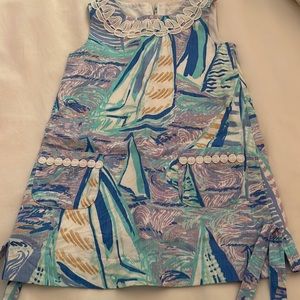 Lilly Girls classic shift in lavender